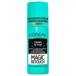 Kruidvat L'Oréal Paris Magic Retouch Zwart Camouflerende Uitgroeispray aanbieding