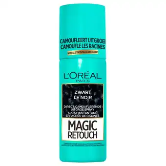 Kruidvat L'Oréal Paris Magic Retouch Zwart Camouflerende Uitgroeispray aanbieding