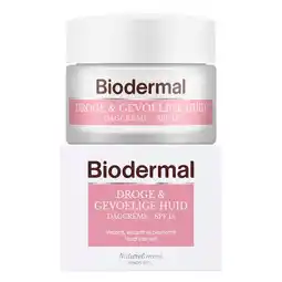 Kruidvat Biodermal Dagcrème voor de Droge en Gevoelige Huid aanbieding