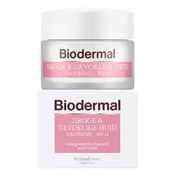 Kruidvat Biodermal Dagcrème voor de Droge en Gevoelige Huid aanbieding