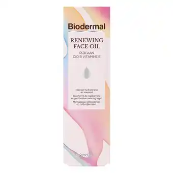 Kruidvat Biodermal Renewing Face Oil aanbieding