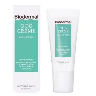 Kruidvat Biodermal Oogcrème voor alle Huidtypen aanbieding
