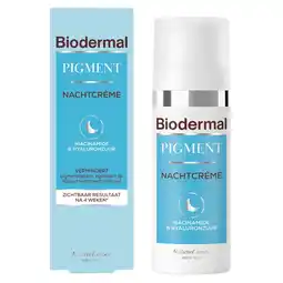 Kruidvat Biodermal Pigment Nachtcrème aanbieding