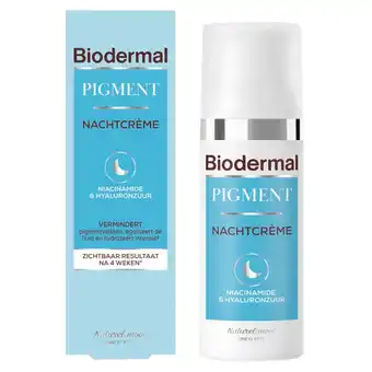 Kruidvat Biodermal Pigment Nachtcrème aanbieding