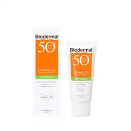 Kruidvat Biodermal SPF50+ Matterende Zonnefluïde voor je Gezicht aanbieding