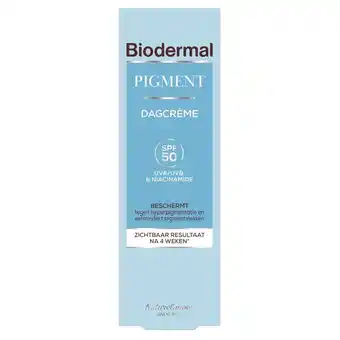 Kruidvat Biodermal Pigment SPF50 Dagcrème aanbieding