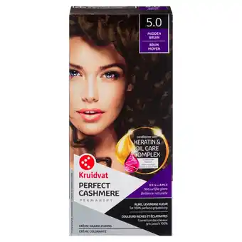 Kruidvat Kruidvat 5.0 Midden Bruin Crème Haarkleuring aanbieding