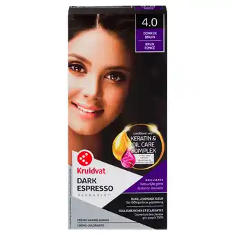 Kruidvat Kruidvat 4.0 Donker Bruin Crème Haarkleuring aanbieding