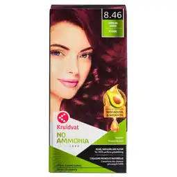 Kruidvat Kruidvat No Ammonia 8.46 Robijn Rood Crème Haarkleuring aanbieding