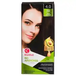 Kruidvat Kruidvat No Ammonia 4.0 Bruin Zwart Crème Haarkleuring aanbieding