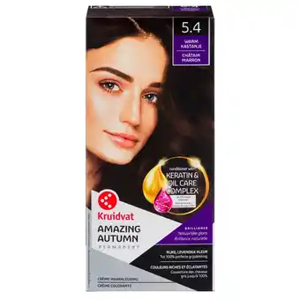 Kruidvat Kruidvat 5.4 Warm Kastanje Crème Haarkleuring aanbieding