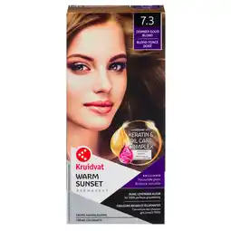 Kruidvat Kruidvat 7.3 Donker Goud Blond Crème Haarkleuring aanbieding