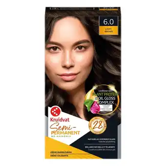 Kruidvat Kruidvat 6.0 Light Brown Semi-Permanente Haarkleuring aanbieding