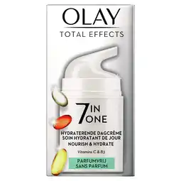 Kruidvat Olay Total Effects 7 In One Hydraterende Parfumvrije Dagcrème aanbieding