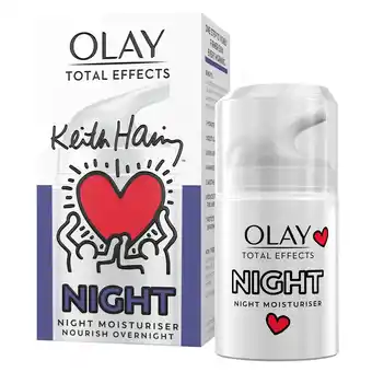 Kruidvat Olay Total Effects 7-in-1 Nachtcrème Keith Haring Artist Edition aanbieding