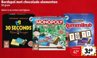Kruidvat Bordspel met chocolade elementen aanbieding