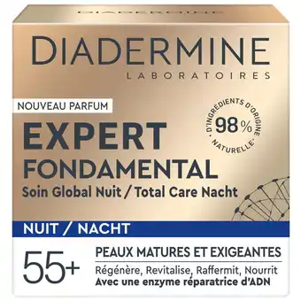 Kruidvat Diadermine Expert Fondamental Nachtcrème aanbieding