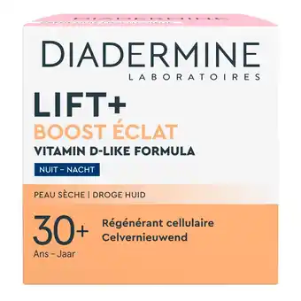Kruidvat Diadermine Lift+ Boost Éclat Nachtcrème aanbieding