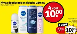 Kruidvat Nivea deodorant en douche aanbieding