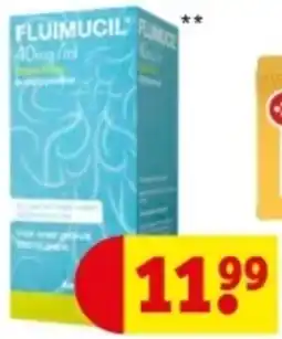 Kruidvat Fluimucil 40mg/m aanbieding