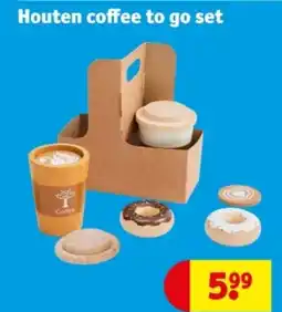 Kruidvat Houten coffee to go set aanbieding