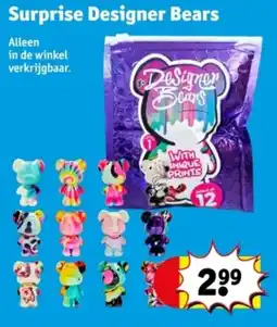 Kruidvat Surprise Designer Bears aanbieding