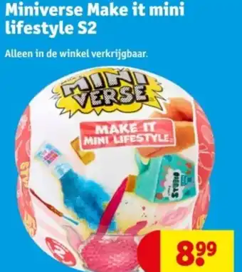 Kruidvat Miniverse Make it mini lifestyle S2 aanbieding