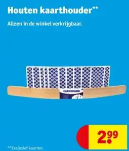 Kruidvat Houten kaarthouder aanbieding