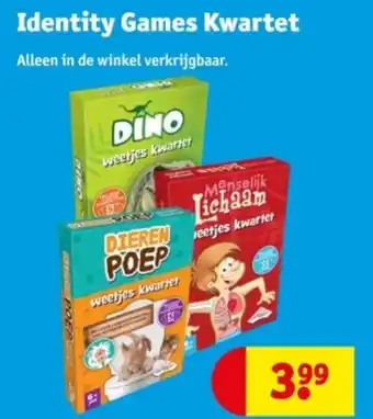Kruidvat Identity Games Kwartet aanbieding