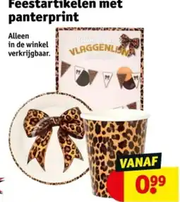 Kruidvat Feestartikelen met panterprint aanbieding