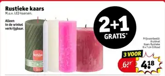 Kruidvat Rustieke kaars aanbieding