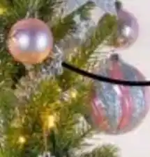 Kruidvat Kunstof Kerstbal 8cm 6-pak aanbieding