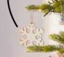 Kruidvat Kersthanger Hout met glitter 4-pak aanbieding