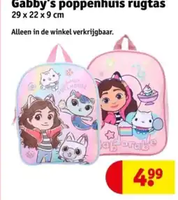 Kruidvat Gabby's poppenhuis rugtas aanbieding