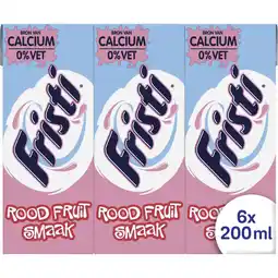 Albert Heijn Fristi Rood fruitsmaak 6-pack aanbieding
