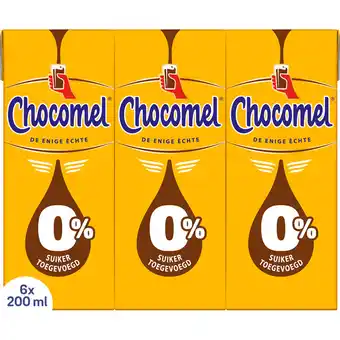 Albert Heijn Chocomel 0% suiker toegevoegd 6-pack aanbieding