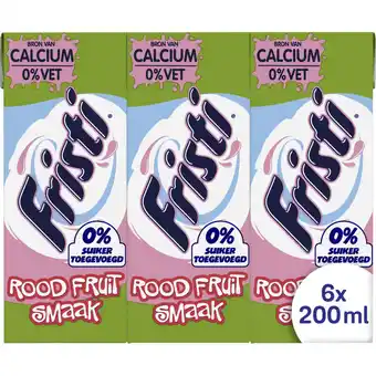 Albert Heijn Fristi Rood fruit 0% suiker toegevoegd 6-pack aanbieding