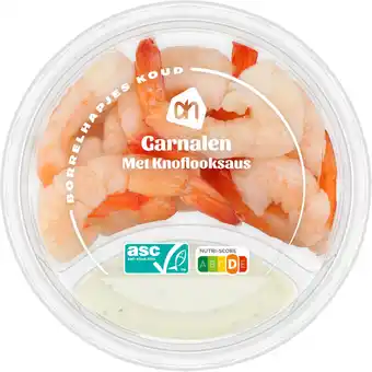 Albert Heijn AH Garnalen met knoflooksaus aanbieding