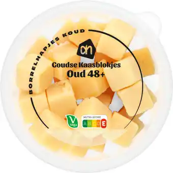 Albert Heijn AH Goudse kaasblokjes oud 48+ aanbieding