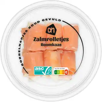Albert Heijn AH Zalmrolletjes met roomkaas aanbieding