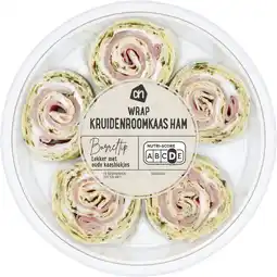 Albert Heijn AH Tapas wrap kruidenroomkaas ham aanbieding