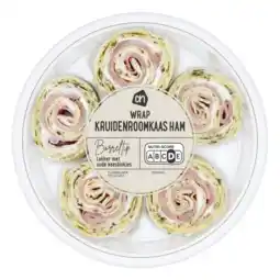 Albert Heijn AH Tapas wrap kruidenroomkaas ham aanbieding