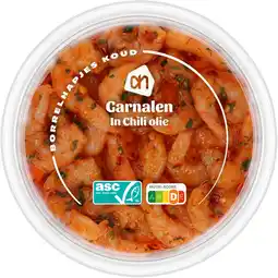 Albert Heijn AH Garnalen in chili olie aanbieding