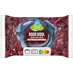 Albert Heijn AH Biologisch Rode kool met peertjes en kaneel aanbieding