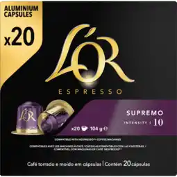 Dirk L'Or Koffiecups espresso supremo sterkte 10 aanbieding