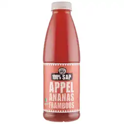 Dirk Fruity Juice 100% sap appel ananas framboos aanbieding