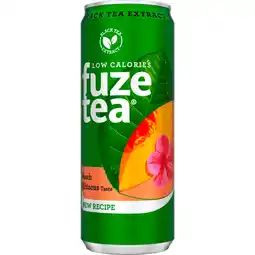 Dirk Fuze tea Black tea peach hibiscus 24x33 cl aanbieding