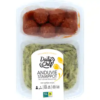 Dirk Daily Chef Andijvie stamppot met gehaktballetjes aanbieding