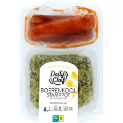 Dirk Daily Chef Boerenkool stamppot met rookworst aanbieding
