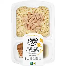 Dirk Daily Chef Witlof stamppot met hamlapje en kaassaus aanbieding